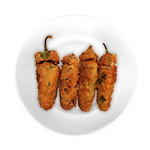 6 Pcs Jalapeno Pepper Cream Cheese 